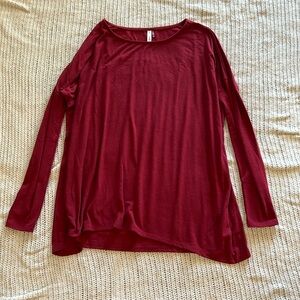 Long Sleeve Oversized Boxy Tee